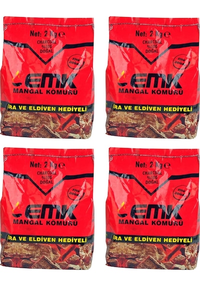 Emk Mangal Kömürü 2 Kg X 4 Adet