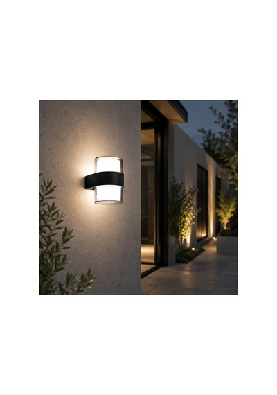 Cata Ct-7048 İki Yönlü Led Duvar Aplik-12w Günışığı-kasa Rengi Siyah Gün Işığı