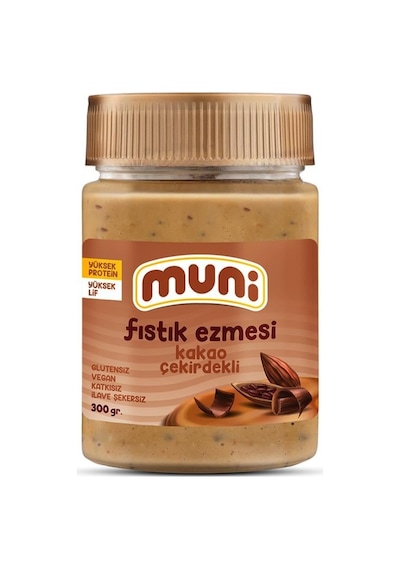 Muni Kakao Çekirdekli Fıstık Ezmesi 300 G