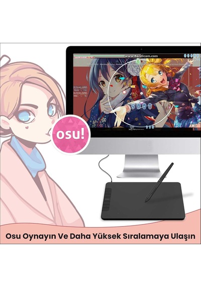 Vk640 6x4 6 Kısayol Tuşlu Grafik Tablet+kalem