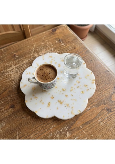 Tahtakale Toptancı Epoksi Papatya Model Tepsi Kalıbı 16 Cm
