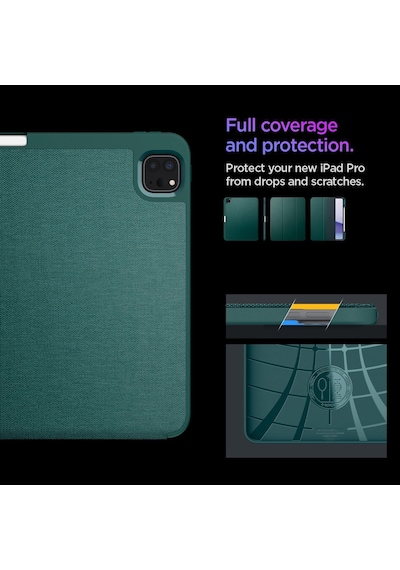 İpad Pro 13" 2025/2024 İle Uyumlu Kılıf Urban Fit Midnight Green - Acs07763