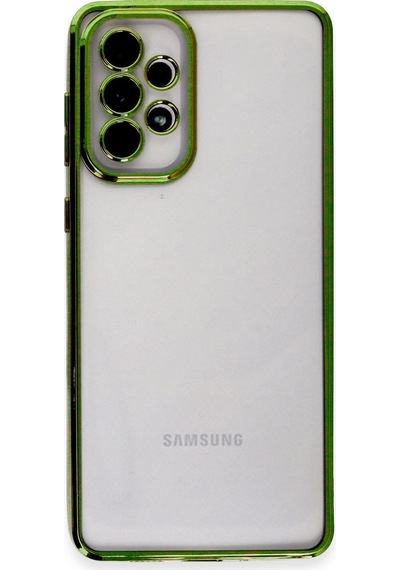Newface Samsung Uyumlu Galaxy A33 5g Kılıf Razer Lensli Silikon - Yeşil Yeşil