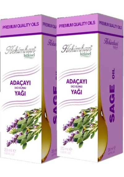 Hekimhan Bitkisel Adaçayı Acı Elma Yağı 2 x 20 ML