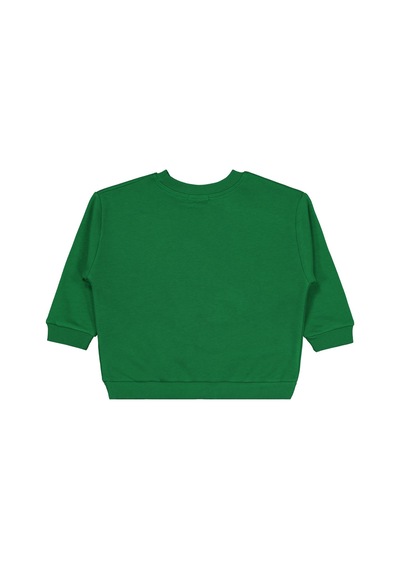 Civil Boys Dinozor Nakışlı 2-5 Yaş Sweatshirt - Yeşil Benetton