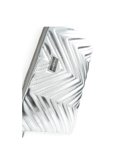 Silver Polo Gümüş - Gümüş Kapitone V Kadın Portföy Ve Clutch El Çantası Sp1250