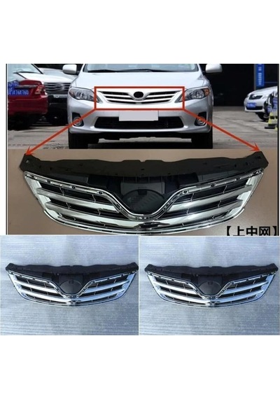 Toyota Corolla Makyajlı Kasa Ön Panjur Krom 2010-2012