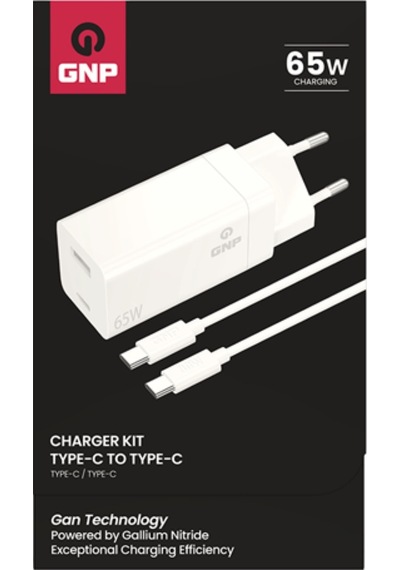 Gnp 65w Gan Şarj Adaptörü Ve Type-c Kablo
