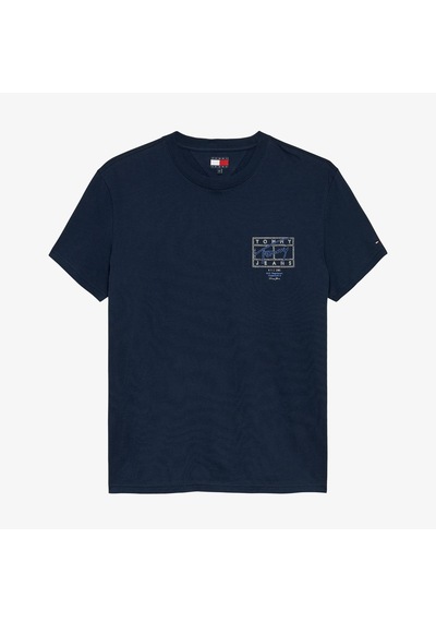 Tommy Hilfiger Signature Erkek Lacivert T-shirt Dm0dm22319