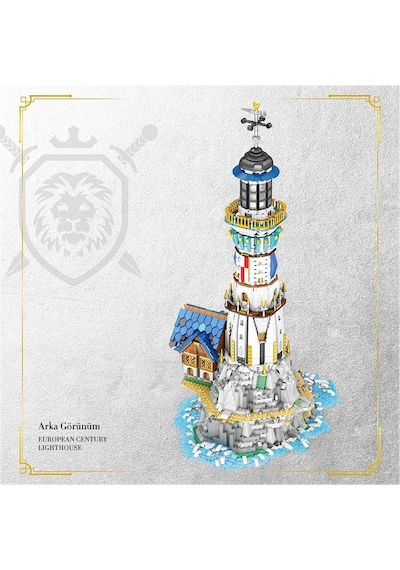 Reobrix 66028 Deniz Feneri Yaratıcı Yapı Blok Seti Building Blocks European Century:lighthouse - 2966 Parça