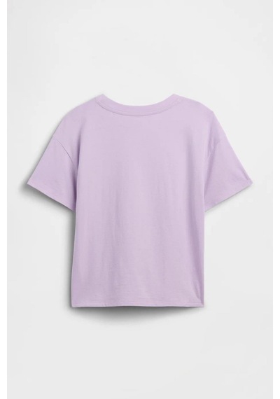 Gap Kız Çocuk Oversized Grafik Baskılı Lila T-shirt-14320