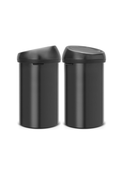 Brabantia Çöp Kutusu Büyük Boy 60 Litre Touch Bın New Dokunmatik Ay Işığı Siyah128981