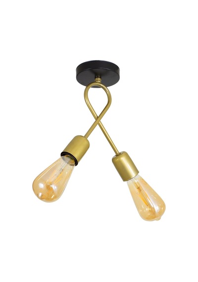 Gold Çapraz Fiyonk Model Avize 2'li