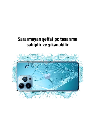 Ally İphone 13 Pro Max Kılıf Kamera Korumalı Ultra İnce Şeffaf Silikon Kılıf- 5775 Çok Renkli