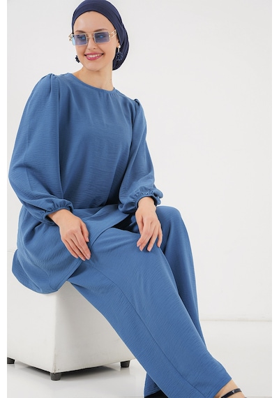 Bigdart Ayrobin Tunik Pantolon Alt Üst Takım 6712 - İndigo