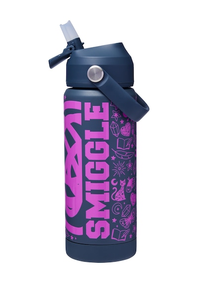 Smiggle - Squiggle Yalıtımlı Paslanmaz Çelik İçecek Şişesi 550ml Çok Renkli
