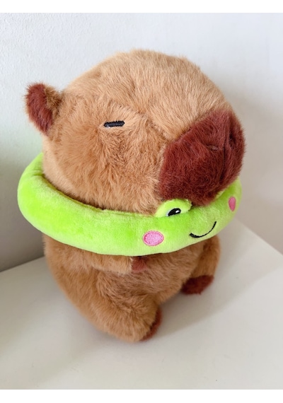 23 Cm Sevimli Kapibara Peluş Oyuncak Yumuşacık Dostun Açık Kahverengi