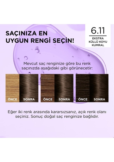 Excellence Cool Creme 6.11 Ekstra Küllü Koyu Kumral Saç Boyası