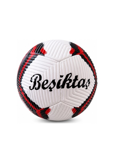 Beşiktaş Lisanslı Futbol Topu No:5 Dikişli Taraftar Topu Antrenman Ve Maç Topu Beyaz