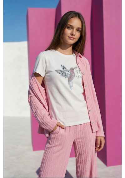 Modanino Kız Çocuk 3'lü Takım 10-17 Yaş 12543 Pembe