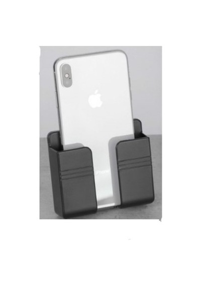 Duvara Monte Edilen Plastik Telefon ve Kumanda Standı Organizer
