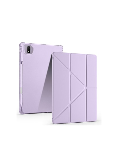 Honor Magic Pad 2 Uyumlu Kalem Bölmeli Uyku Modlu Standlı Trifolding Tablet Kılıfı Kılıf