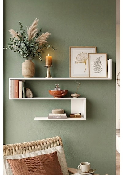 Yurudesign Shelf R10 Modern Duvar Rafı Kitaplık