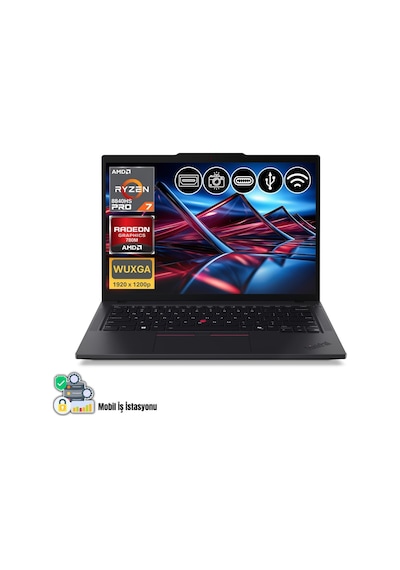 Lenovo ThinkPad P14S G5 21MFS2MQ00ATL19 R7 Pro-8840HS 64 GB 1 TB SSD 14" Dos Dizüstü Bilgisayar