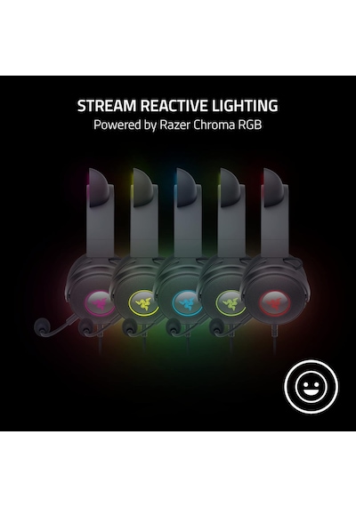 Razer Kraken Kitty V2 Pro - Değiştirilebilir Kulaklı Kablolu Rgb