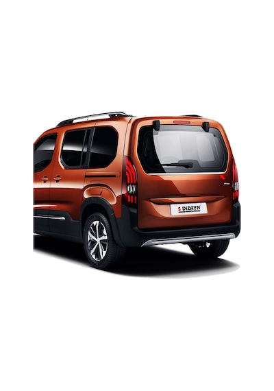 S-dizayn Peugeot Rifter Krom Bagaj Camı Alt Çıtası 2019 Üzeri