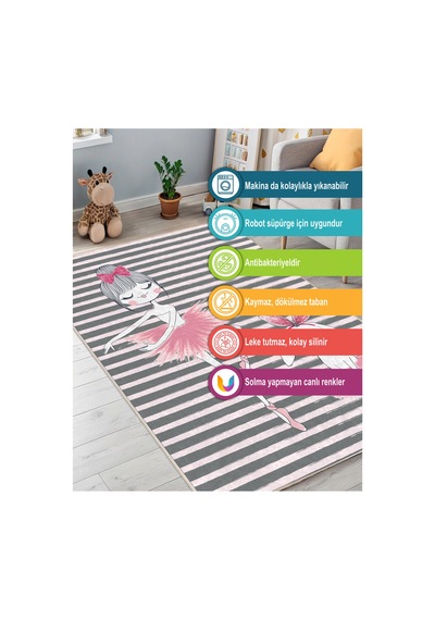 Dijital Baskılı Pamuk Tabanlı Çocuk Halısı Kaymaz, Yumuşak, Makinede Yıkanabilir Çok Renkli 795351421 Çok Renkli Dijital Baskılı Pamuk Tabanlı Çocuk Halısı Kaymaz, Yumuşak, Makinede Yıkanabilir Çok Renkli 795351421 Çok Renkli