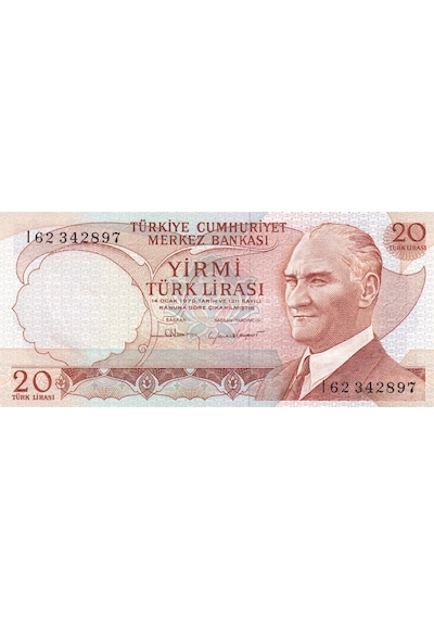 6. Emisyon 4. Tertip 20 Türk Lirası Çil
