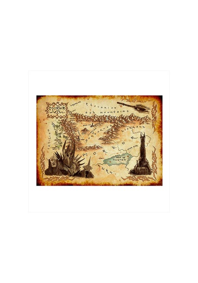 Bedeko Mordor Mdf Poster 50 Cm X 70 Cm