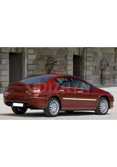 S-Dizayn  Peugeot 407 Krom Yan Kapı Çıtası 4 Prç 2004-2010