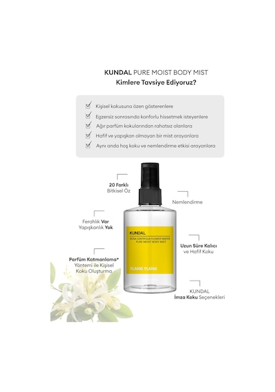 Kundal Ylang Ylang Pure Moist Body Mist 128 ML