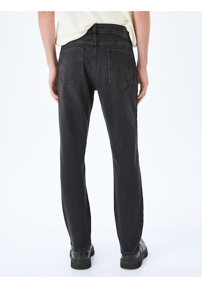 Koton Straight Fit Kot Pantolon - Mark Jean Siyah 5wam40099ıd Siyah Koton Straight Fit Kot Pantolon - Mark Jean Siyah 5wam40099ıd Siyah