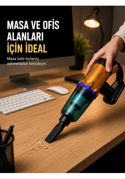 Hepsi Kablosuz Araç Süpürgesi Yıkanabilir Filtreli Taşınabilir El Tipi Süpürge Najmaddin