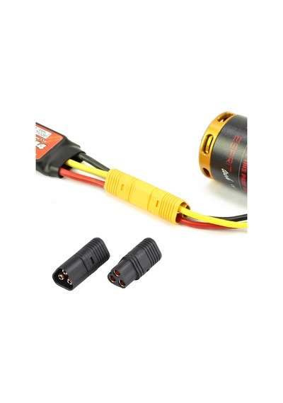 MT60 3 Pin Dişi Erkek Konnektör Soket Çift Amass 3.5mm 12Awg RC Esc Motor
