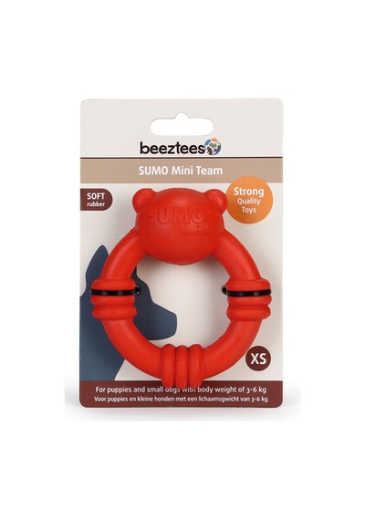 Beeztees Sumo Mını Dental Oyuncak Kırmızı 9,5x10,
