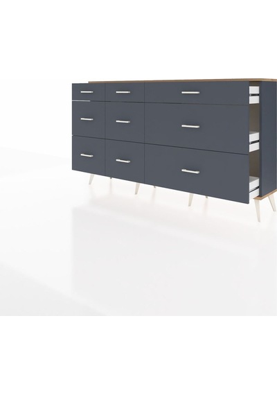 Arges Konsol 9 Çekmeceli 176x30x99 Antrasit-çam/antrasit Atlas Çam/antrasıt - Antrasıt Arges Konsol 9 Çekmeceli 176x30x99 Antrasit-çam/antrasit Atlas Çam/antrasıt - Antrasıt