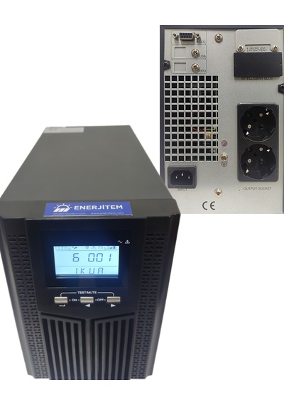 Enerjitem 1 Kva Ups,220,230,240 V,2 Tane 7 Ah Akülü