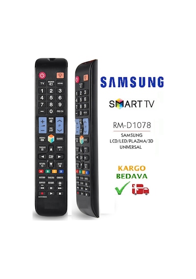 Samsung Uyumlu 3D Smart Led Tv Kumanda Rm-D1078