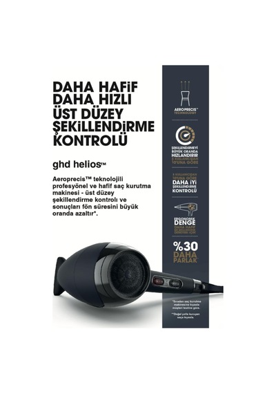 Helios Saç Kurutma Makinesi, Siyah