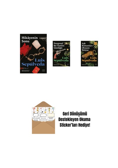 Hikâyenin Sonu + Duygusal Bir Katilin Günlüğü + Aşk Romanları Okuyan İhtiyar + Okuma Sticker'ları