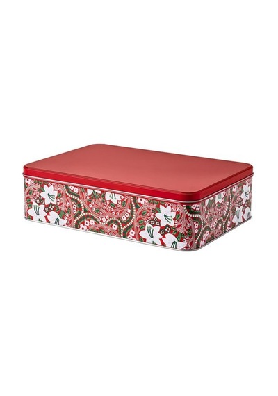 Ikea Vınterfınt Çelik Saklama Kabı, Kırmızı, 29x20x8 Cm