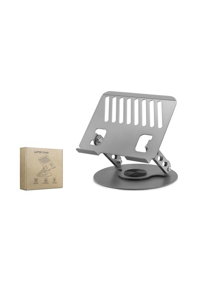 Derece Dönebilen Ergonomik Laptop Standi Gri