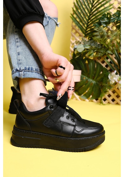Fallon Bantlı Bağcıklı Kalın Taban Air Kadın Sneaker 001