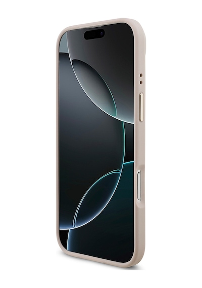 Apple Uyumlu iPhone 17 Air Kılıf Guess Lisanslı Gold Metal Kamera Çerçeve Metal Büyük 4g Yazı Logolu Kapak Pembe Pembe