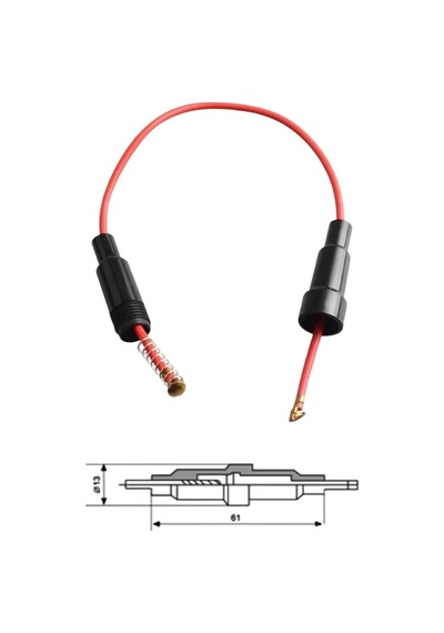 Ic-237c-2 Sigorta Yuvası Kablolu 6x30mm Diğer