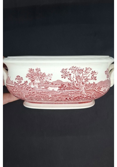 Villeroy&boch Rusticana Kapaklı Porselen Çorba Kasesi 2 Litre Kırmızı